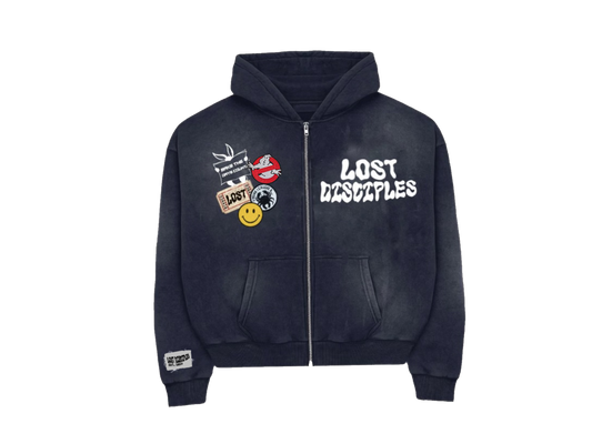 Patch Work  Zip-up